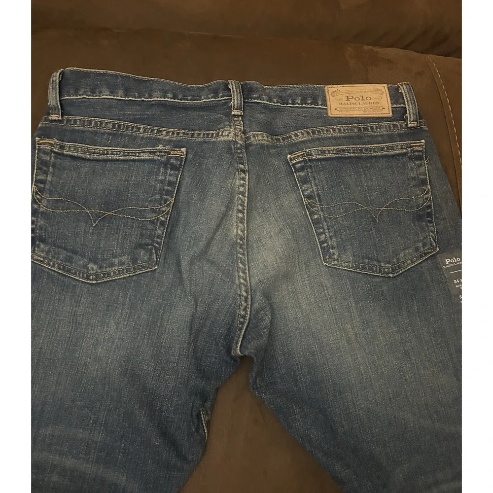 Polo Ralph Lauren Sullivan Slim Jeans Mens 34X30  Blue Stretch Denim